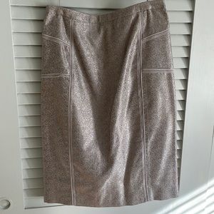 JCrew metallic thread skirt